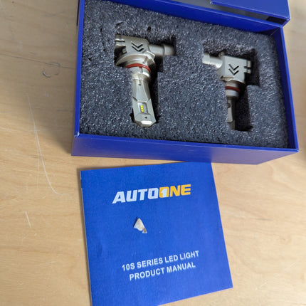 AUTOONE 9005 LED Headlight Bulbs, 34000LM 700% Brighter, Same OEM Size 9005 High