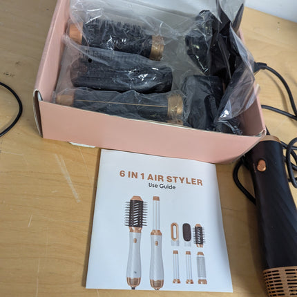 Blow Dryer Brush 5 in 1, Negative Ion Hair Dryer Brush Set Air Styler Curling Wr