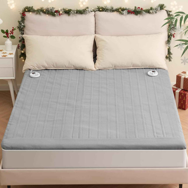 Heated Mattress Pad Queen Size 60 * 80 Inches Comfort Soft Coral Fleece 10 Heati