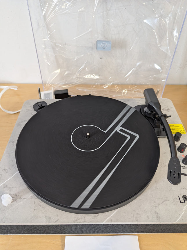 LP&NO.1 Record Player Wireless Turntable with Built-in Speakers and USB Play&Rec