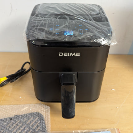 DEIME Air Fryer 3 Qt, Small Airfryer Digital Space Saving Compact, Bake, Reheat,