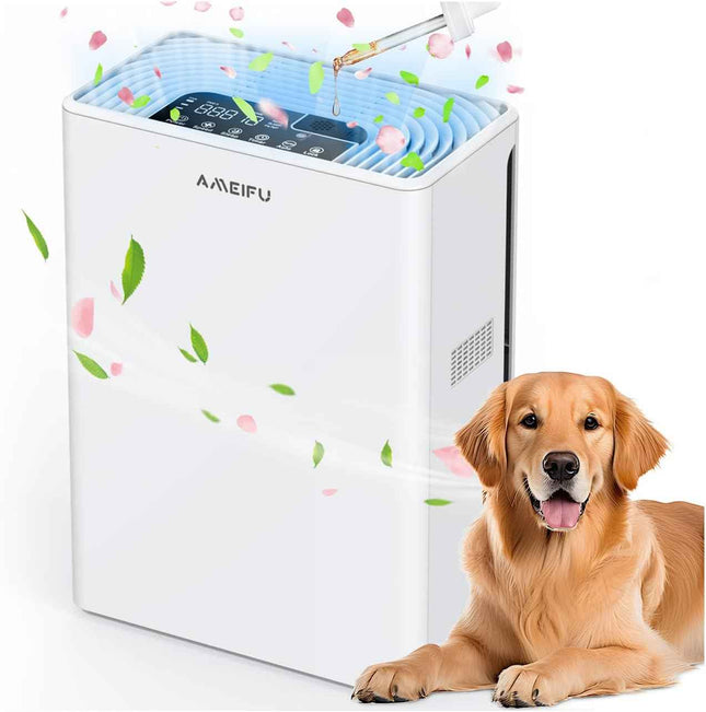 AMEIFU Air Purifiers for Home Large Room up to 1740sq.ft, H13 True Hepa Air Puri