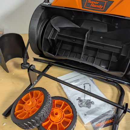 SuperHandy Electric Snow Thrower Walk-Behind Blower Corded AC 120V 18 inch Clear