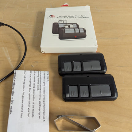 2 for Chamberlain LiftMaster Craftsman Garage Door Opener Remote 893LM 893Max 97