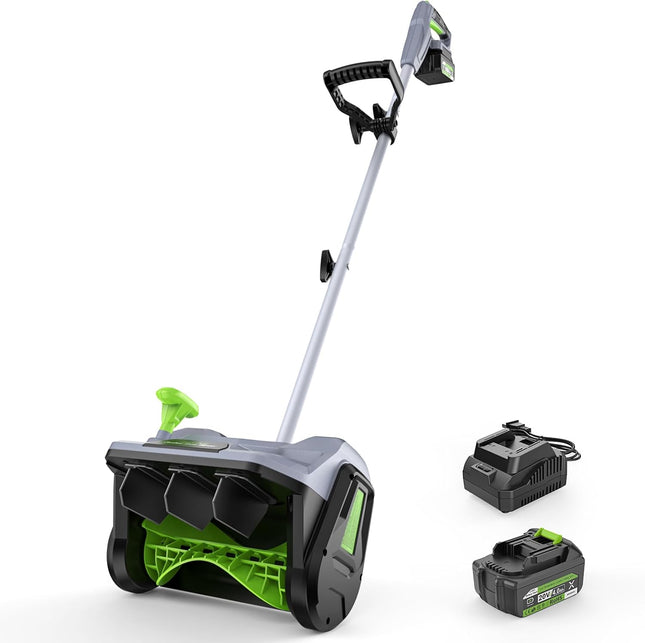 Cordless Snow Shovel, Electric Snow Blower, Battery Power 20V