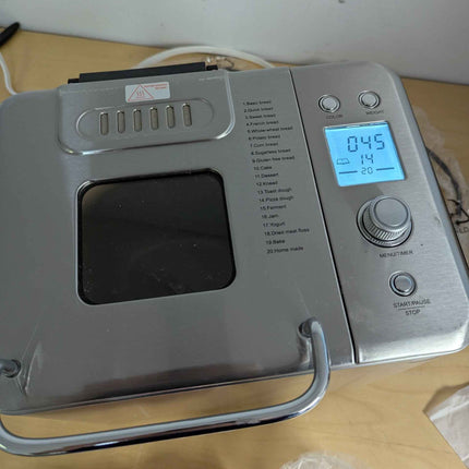 Neretva 20-IN-1 Bread Maker, Dual Heater 2LB Bread Machine Stainless Steel Bread