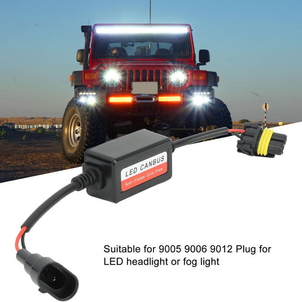 2PCS Headlight Decoder 12V 4A Error Code Warning Canceller for 9005 9006 9012 Pl