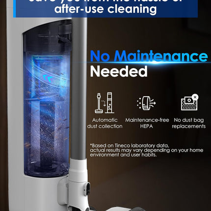 Tineco Pure ONE Station 5 Cordless Smart Vacuum with 2.5L Auto Dust Base, Full-P