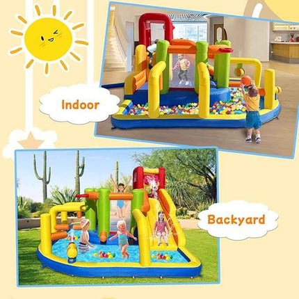 Umbalir Inflatable Obstacle Bounce House, Kids Bounce House Water Park with Wate