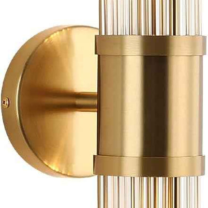 ECOBRT Glass Wall Light Fixture Indoor Antique Brass Bathroom Vanity Lights Besi