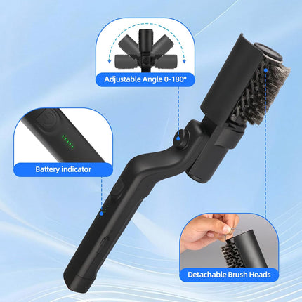 Upgraded Electric Brush,Rechargeable Cordless Grill Cleaning Brush,Stainless Ste