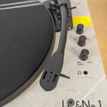 LP&NO.1 Record Player Wireless Turntable with Built-in Speakers and USB Play&Rec