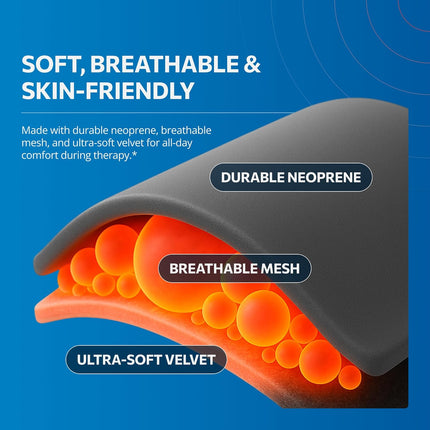 EMSense Triple Therapy Foot Massager | 3 in 1 Cordless & Portable Massager with