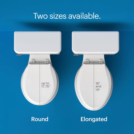 Brondell Bidet Toilet Seat, Non-Electric Swash Ecoseat, Fits Elongated Toilets,