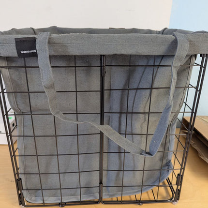 SONGMICS LCB150G01 Collapsible Laundry Hamper, Removable Washable Laundry Bag, W