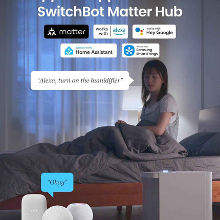 SwitchBot Evaporative Humidifier for Bedroom 4.5L, No Mist No White Dust, 750ml/