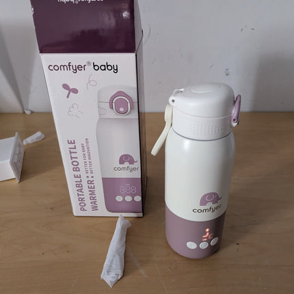comfyer Portable Milk Warmer for Travel, Portable Bottle Warmer with Fast Heatin