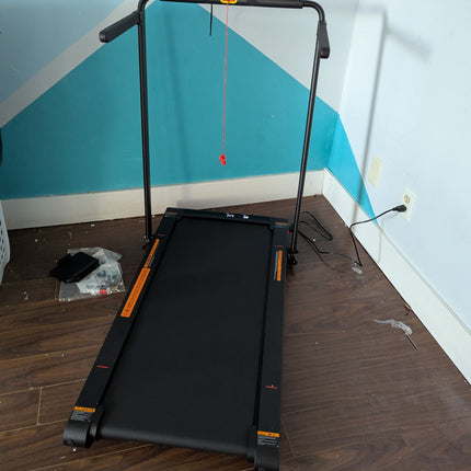 Sperax 4 in 1 Foldable Walking Vibration Pad with 6% Incline,7.5 MPH Treadmills