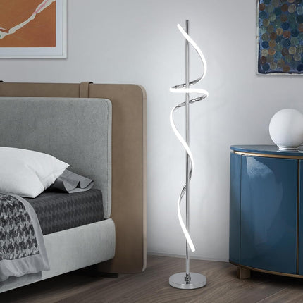 Modern Floor Lamp with Remote Control, Dimmable LED Floor Lamp for Living Room,