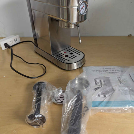 CASABREWS Espresso Machine 20 Bar, Professional Espresso Maker with Milk Frother
