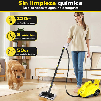 KROQO Multi-Purpose Steam Cleaner Handheld Steam Cleaner for Everything with 23
