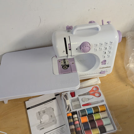 Sewing Machine for Beginners with Extension Table and Sewing Kit, Portable Mini