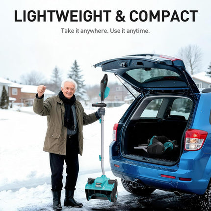 Brushless Snow Shovel Compatible with Makita 18V Battery (Tool Only), 12” Cordle