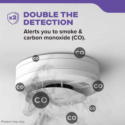 Kidde Smoke & Carbon Monoxide Detector, AA Battery Powered, LED Warning Light In