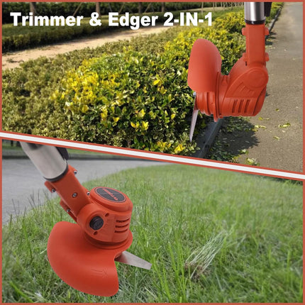 NEWSTYP Multi-Functional Cordless Electric Lawn Mower & Trimmer – Like New