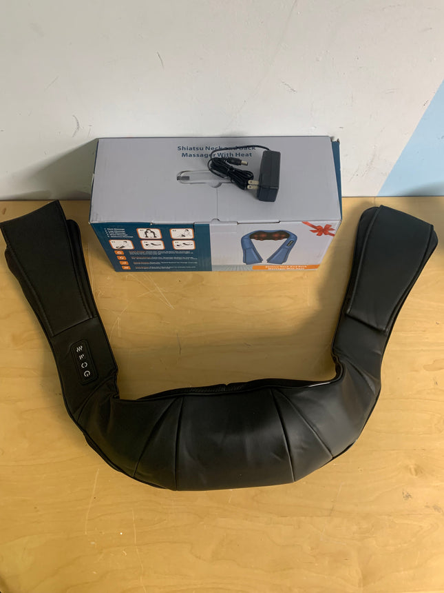 A neck massager with heat therapy function, a finger-pressure type back, neck an