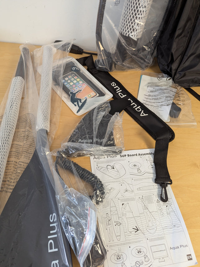 Aqua Plus 6inches Thick Inflatable SUP for All Skill Levels Stand Up Paddle Boar