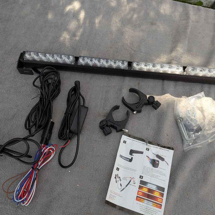 Lupar 30'' UTV LED Chase Light Bar w/ 1.75''-2'' Roll Cage Mount Bracket Rear Ch