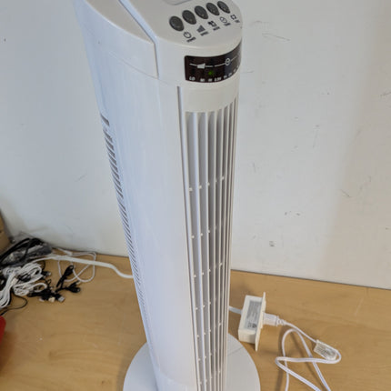 (No remote) 30'' Tower Fan, Portable Oscillating Quiet Cooling Fan, 3 Speeds, Bu