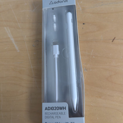 Adonit ADI020WH Stylus digital pen compatible with all iPad models (2018 and lat