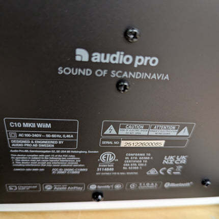 Audio Pro C10 MKII Wireless Speaker, WiiM Edition | High-Fidelity Sound, Multi-R