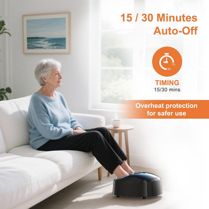 (Purple) Kainsati Shiatsu Foot Massager with Heat Feet Massager for Plantar Fasc