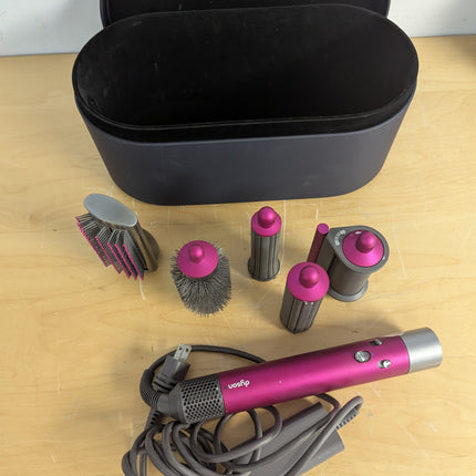 Dyson Airwrap i.d.™ Complete Multi-Styler, Fuchsia, 5 Attachments with Case (No Firm Brush)