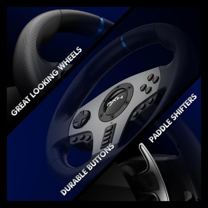 Steering Wheel for PC,Racing Wheel PXN V9 Driving Wheel 270/900 Degree Vibration
