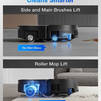 ECOVACS DEEBOT X11 OmniCyclone Robot Vacuum and Mop, Bagless Auto-Empty Station,