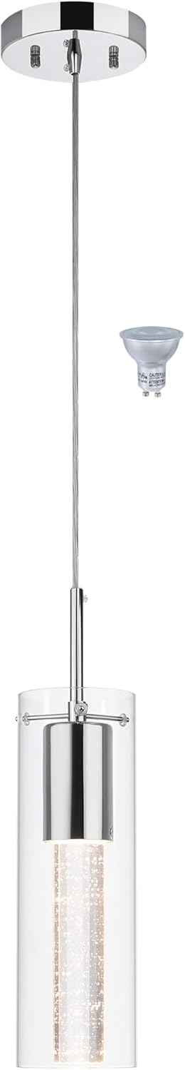XiNBEi Lighting Pendant Lighting 1 Light Mini Pendant Lights with Glass and Bubb