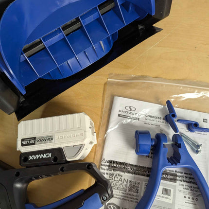 Snow Joe 24V Cordless Electric Shovel Kit w/ 4Ah Battery & Charger, 13″ Clearing