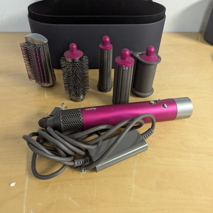 Dyson Airwrap i.d.™ Complete Multi-Styler, Fuchsia, 5 Attachments with Case (No Firm Brush)