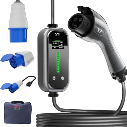 VERY VAN Portable Level 2 EV Charger - Electric Vehicle Charger for J1772, 60Amp