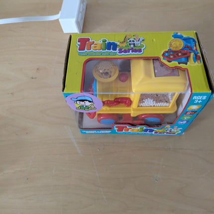 Light Up Train Toy for Toddlers, Transparent Car Toy for Kids with Cool Light an