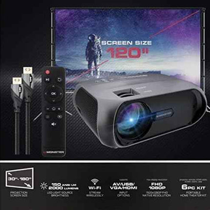 Monster Vision - Image Stream Projector (UP to 120")