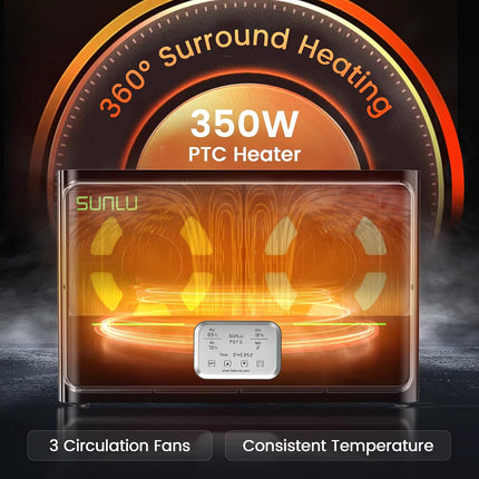SUNLU Official 3D Printer Filament Dryer S4, 4 Spools Capacity, 3 Circulation Fa