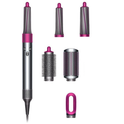 Dyson Airwrap Styler Complete Multi-Styler and Curling Tool, Iron/Fuchsia, 7 Attachments (No Firm Brush)