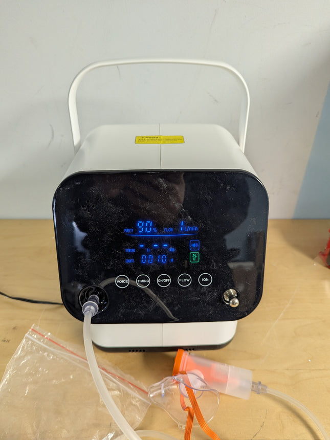 Oxygen Concentrator for Home & Travel Use - Touch Screen Control, Adjustable Flo