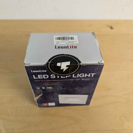 LEONLITE White 5CCT 120V LED Step Lights, 3.5W 150LM 5%-100% Dimmable Horizontal