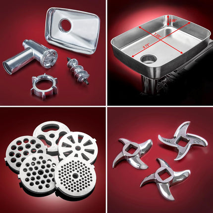 Megaforce 3000 Powerful Air Cooled 5-in-1 Electric Meat Grinder • Sausage Stuffe